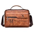 Weixier Men Shoulder Bag for 9.7 Ipad Men PU Leather Flaps Men's Crossbody Bag Business Flap Male Solid Messenger Bag Travel Bag. 