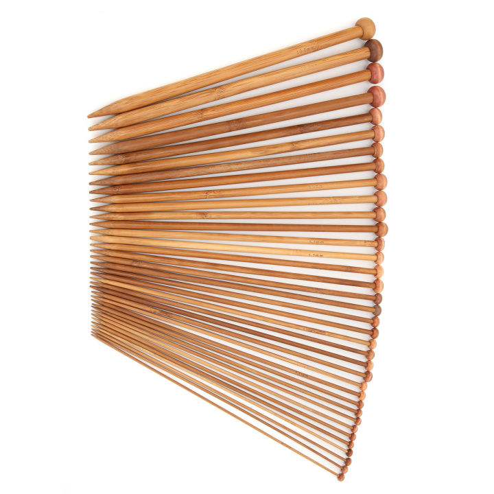 36%20Pcs%20Knitting%20Needles%20DIY%20Carbonized%20Bamboo%20Single%20Point%20Wool%20Netting%20Needle%20-%20Image%208