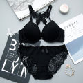 Women premium Quality Lingerie Lace Bra + Panties.