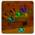 Colorful luminous butterfly small night lamp flash simulation butterfly lamp Encounter 10pcs. 