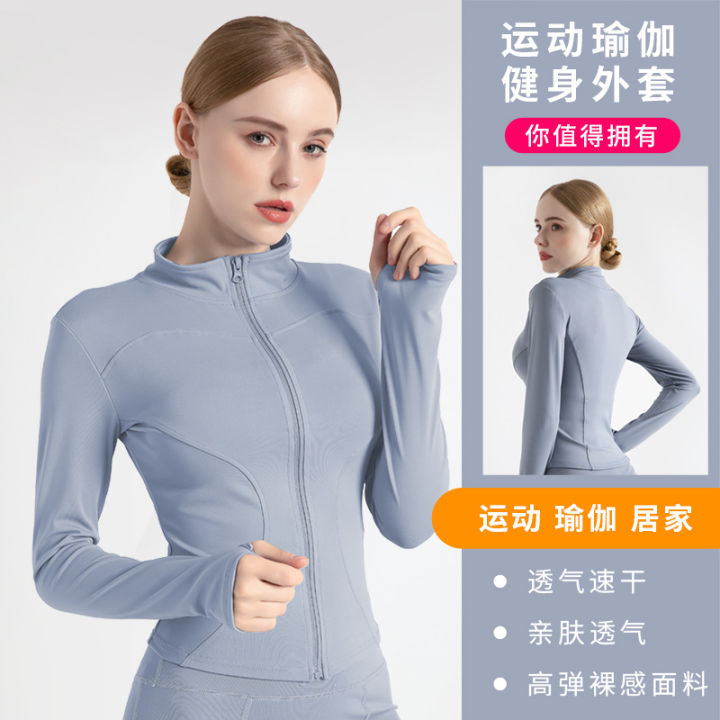 Long%20Sleeve%20Sports%20Jacket%20Women%20Zip%20Fitness%20Yoga%20Shirt%20Winter%20Warm%20Gym%20Top%20Activewear%20Running%20Coats%20Workout%20Clothes%20For%20Cycling%20-%20Image%202