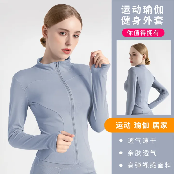Long%20Sleeve%20Sports%20Jacket%20Women%20Zip%20Fitness%20Yoga%20Shirt%20Winter%20Warm%20Gym%20Top%20Activewear%20Running%20Coats%20Workout%20Clothes%20For%20Cycling%20-%20Image%202