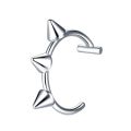 2 Pcs Stainless Steel Spike Non-piercing C Lip Ring Cone Lip cuff Clip Piercing Labret Septum Body Piercing Jewelry. 