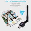 300Mbps USB 2.0 Wifi Router Wireless Adapter Network LAN Card with 802.11n Antenna. 