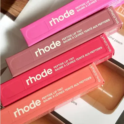 Rhode%20by%20Hailey%20Bieber%20peptide%20lip%20tint%20Raspberry%20jelly,%20Shortcake,%20Ribbon,%20Espresso,%20Salty%20Tan%20and%20Toast%20-%20Image%202