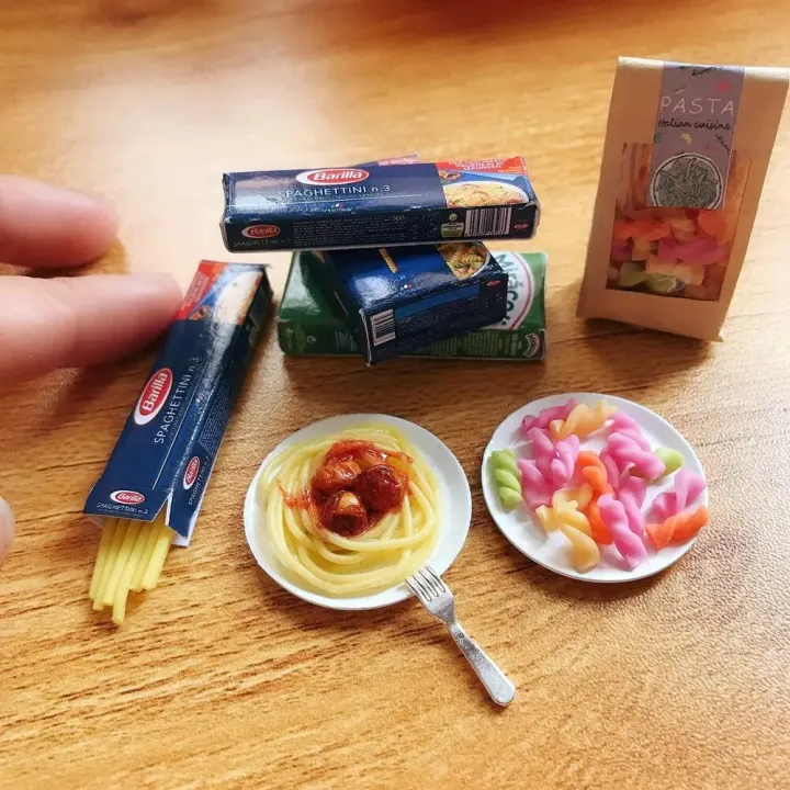 1%20Bag%201/6%20Scale%20Dollhouse%20Miniature%20Pasta%20Mini%20Spaghetti%20Noodles%20for%20Doll%20House%20Kitchen%20Play%20Toys%20Accessories%20-%20Image%202