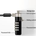Practical Travel Office For Notebook For Dell Laptop Tablet and Phone Suitable For Dell Lock Hole Protective Lock Laptop Computer Lock Password Computer Lock Computer Anti-theft Chain Lock.