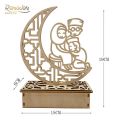Eid Mubarak Wood Ornament Ramadan Festival Islam Muslim Party Decor Supplies Eid and Ramadan Home Decoration Kareem Eid Al-Adha. 