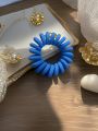Women's Spiral Hair Ties Telephone Wire Cord Girl Hair Ring Elastic Head Bands Rubber Band Scrunchies Ladies Headwear Sweet Korean Large Spring Summer Thickened Stretchy Children Durable Tie Hair Tool Hair Accessories.