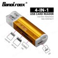 Banolroox All in one Card Reader Micro SD Adapter Card Reader USB C for M2 MMC MS PRO DUO Memory Card Reader Multi-Function. 