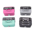 Mini Money Safe Box Compact Portable Sturdy Cash Box Metal Lockable Metal Key Box for Kids Adults Savings Home Use Travel. 