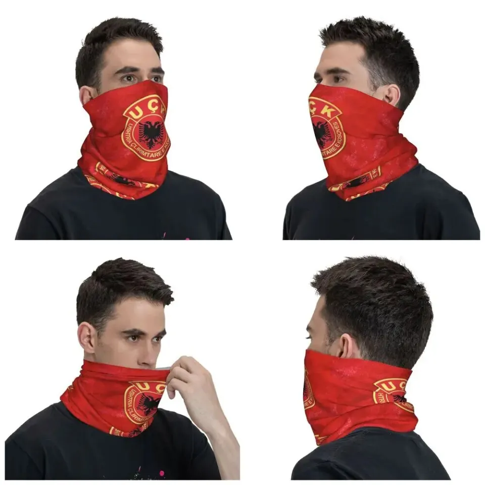 Uck Albanian Flag Albania Bandana Neck Gaiter Printed Balaclavas