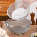 Stainless Steel Flour Sieve Sifter Colander Drain Basket Food Filter Juice Strainer Noodle Drainer Kitchen Accessories.