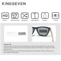 KINGSEVEN Exclusive Design Vintage Men's Glasses Walnut Wooden Sunglasses UV400 Protection Fashion Square Sun glasses Women 5510.