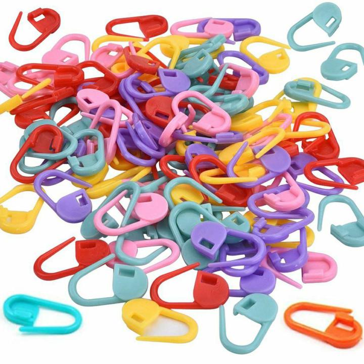 12 pc mix Colors Stitch Counter Needle Clip Crochet Pin