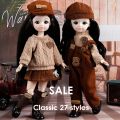 30cm BJD Doll 1/6 Classic Nobilit Anime Eyes Girls Doll with Fashion Clothes DIY Dress Up Toy for Children Holiday Birthday Gift.