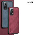 Vantime for Xiaomi Redmi Note 12 Pro 4G Case Soft Pure Leather Slim Matte Back Cover - Stylish design. 