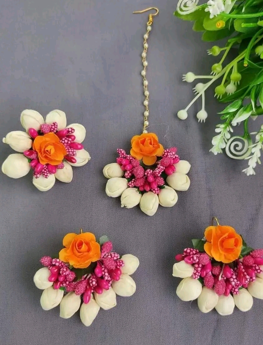 orange beautiful jewellery