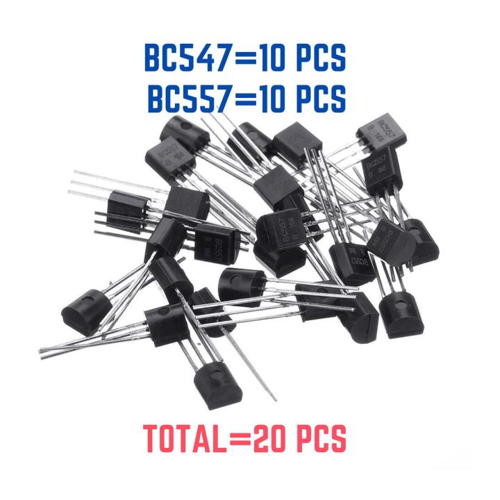 BC547 NPN Transistor & BC557 PNP Transisitor for electronics | Daraz.com.bd