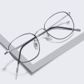 Titanium Ultra Light Frame Oval Eyewear Men Prescription Glasses Women Fashion Round Spectacles.