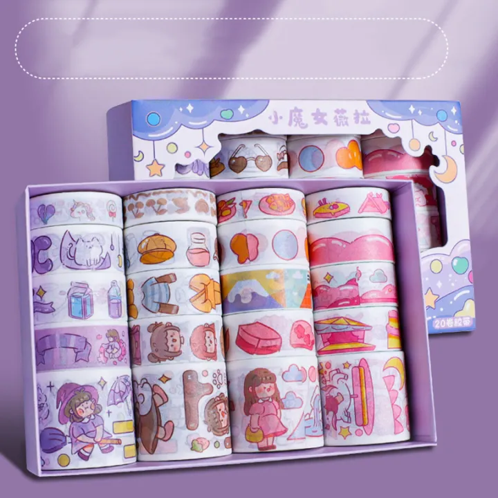 20Pcs%20Cute%20Washi%20Tape%20Set%20Scrapbooking%20Washitape%20Korean%20Stationery%20Decorative%20Adhesive%20Tape%20Journal%20Supplies%20Kawaii%20Masking%20Tape%20-%20Image%205