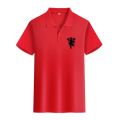 Summer Men's Manchester United Football Training Casual Polo Shirt Trendy and Versatile Breathable T-shirt. 