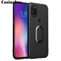 Casinglee For Realme C17 Soft matte Case full Protector Shockproof Car Magnetic Holder Ring Phone Cover Realme C17 Phone case. 