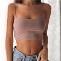 Women Spaghetti Straps Camisole Crop Top Bottoming. 