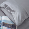 GC Full Fitted Solid Color Bed Sheet Ice Silk Bed Cover Breathable Soft Comfortable Bed Set size specifications.