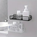 Punch-Free Bathroom Rack Wall-Mounted Storage For Bathroom Shampoo Cosmetic Seasoning Storage Rack Bathroom Kitchen Accessories _ DS MART. 