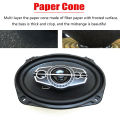 6X9 Inch 1000W 5-Way HiFi Coaxial Speaker With Dust Cover And Audio Cable Car Door Auto Audio Music Stereo Full Range Speakers.