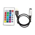2X RGB Controller DC5V USB 5V 24 Keys Remote Wireless Controller for COB SMD 3528 5050 RGB Tape Lights.