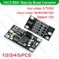 CKCS BS01 Multi-Function Mini Step-Up Boost Converter Board 3.7V to 5V 8V 9V 12V Fixed Output Power 1.5A with LED Indicator Diy battery Voltage Converter. 