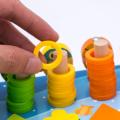 Kids Toys Wooden Geometric Shape Color Digital Cognition Puzzle Math Early Educational Toys For Children. 