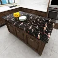 Self Adhesive ( 10 SQF ) Furniture Wrap Wallpaper Wall Sticker Water Proof Toilet Bath Room Contact Paper Furniture Kitchen Cabinet Table Top Wrap Decal Vinyl - Sticker - Sticker. 