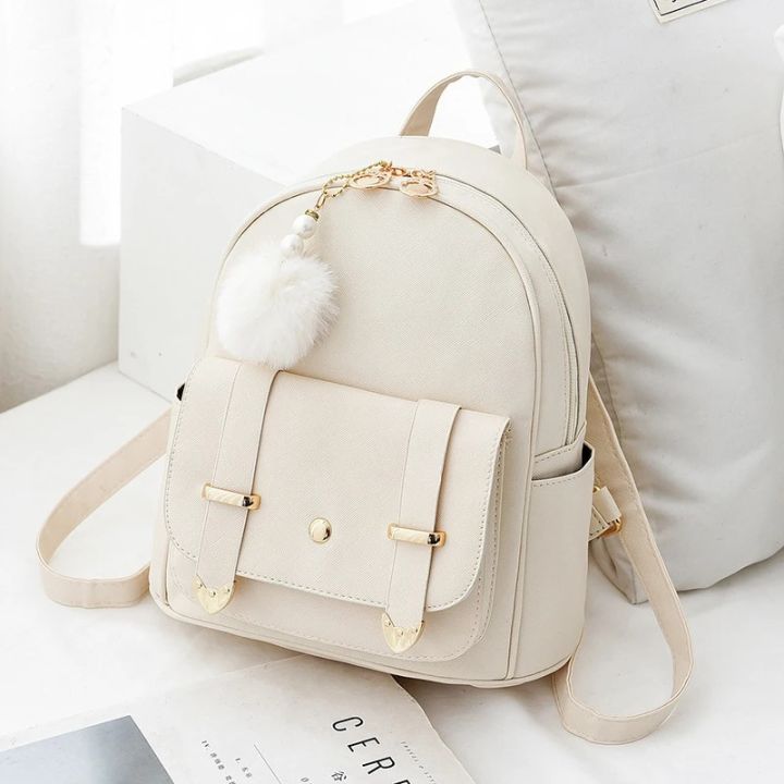 Women's%20Mini%20Backpack%20Luxury%20PU%20Leather%20Backpack%20Cute%20Graceful%20Bagpack%20Small%20School%20Bags%20for%20Girls%20with%20Ball%20Pendant%20-%20Image%202