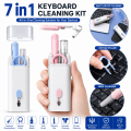 7 in 1 Keyboard Cleaning Kit Multi-Function Electronics Cleaning Tool Set for Laptop, PC Keyboard, Earbuds, AirPods, Mobile Phone, Camera & Screen Cleaner. 
