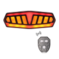 Bike Rear Lamp Smart Bike Wireless Remote Turn Signal Lights USB Rechargeable Bicycle LED Taillight Bicycle Parts.