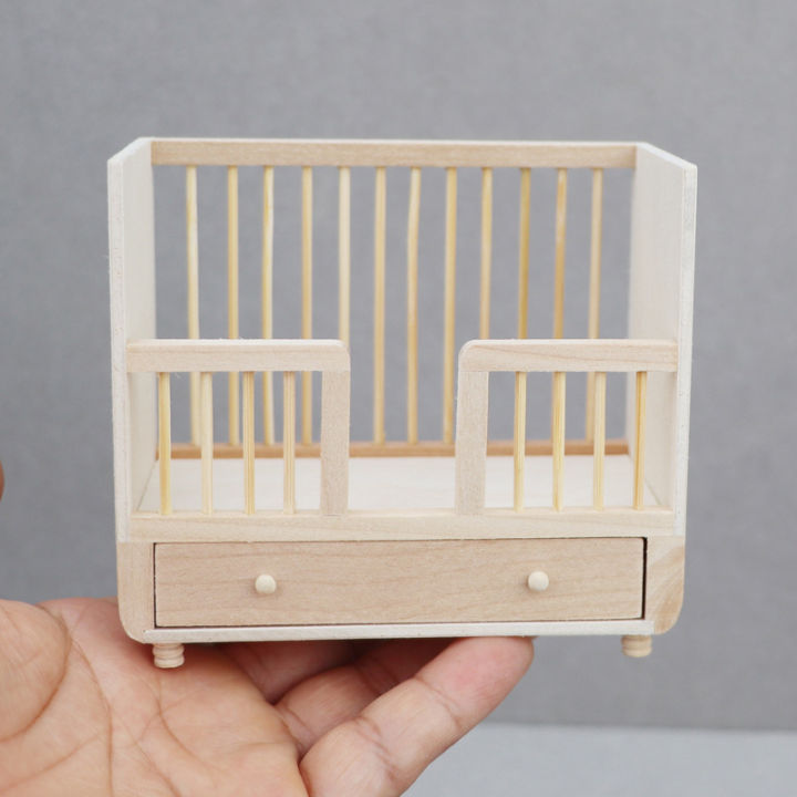1:12%20Dollhouse%20Miniature%20Baby%20Cot%20Crib%20Furniture%20Model%20Decor%20Kid%20Play%20House%20Toy%20Podazz%20-%20Image%202