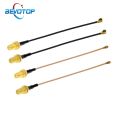 BEVOTOP 2pcs IPEX Cable uFL/u.FL/IPX/IPEX-1 Female to SMA Female WIFI Antenna RF Cable RF1.13/RG178 Pigtail Extension.