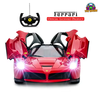 Officially Licensed Remote Control Cars Ferrari 1:14 Sport Racing Hobby Toy Car RC Car Model Vehicle Gift For Toddlers Boys And Girls (75800-RED, 1:14
