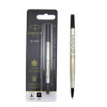 Parker quink roller ball rollerball pen refill black ink medium nib.