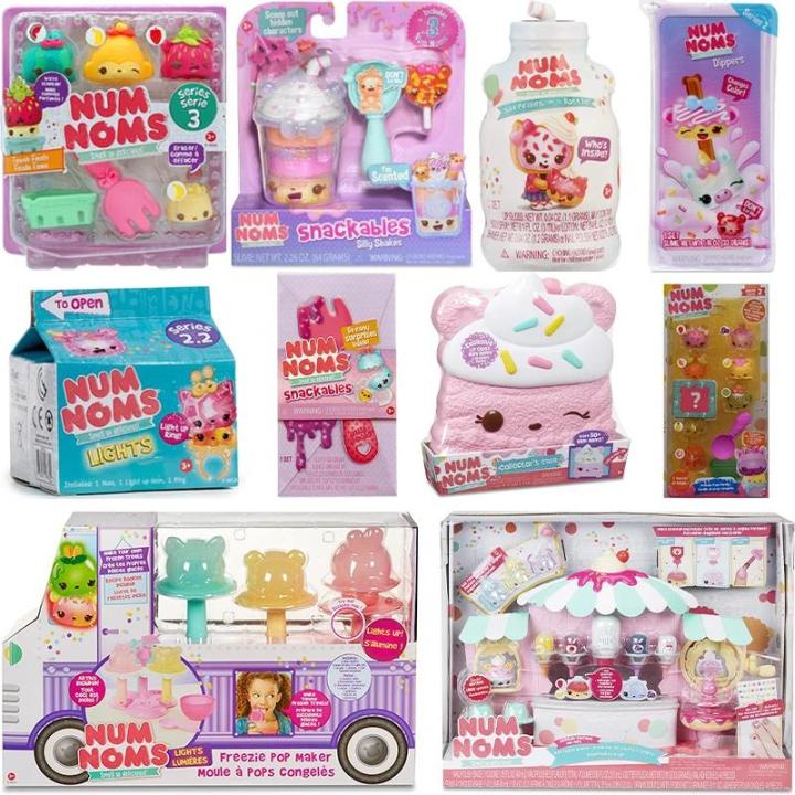 Original Fluffy Slime Mystery Makeup Lip Gloss Smell Snackables Kawaii Dolls Num Noms Slime So Delicious Surprise Toys for Girls