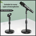 L4 Desktop Microphone Stand Adjustable Foldable Table Mic Stand with Mic Clip Stand - Mic Holder. 