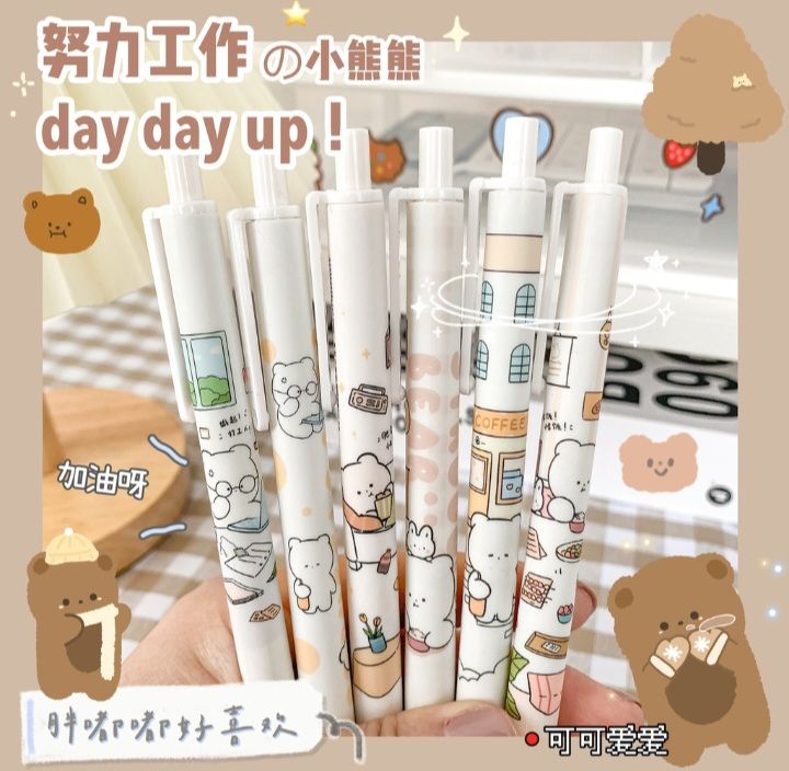 1%20pis%20Beauty%20Student%20Exam%20Writing%20Pen%200.5mm%20Black%20Refill%20Replaceable%20Water%20Penn%20-%20Image%204