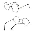 Vintage Round Metal Frame Blue Light Blocking Personality College Style Clear Lens Eye Glasses Eye Protection Mobile Phone Game.