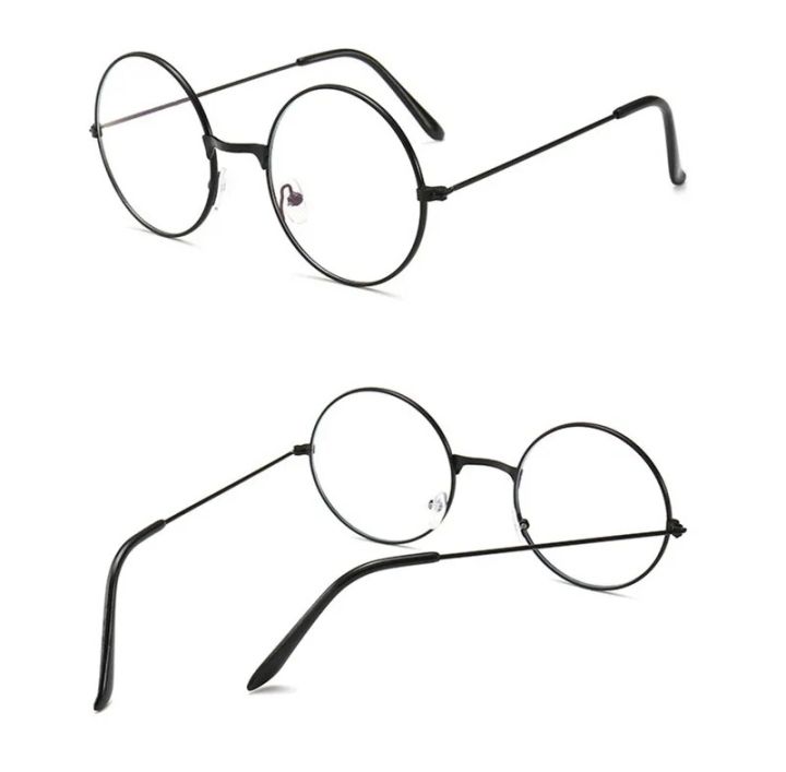 Vintage%20Round%20Metal%20Frame%20Blue%20Light%20Blocking%20Personality%20College%20Style%20Clear%20Lens%20Eye%20Glasses%20Eye%20Protection%20Mobile%20Phone%20Game%20-%20Image%205