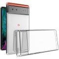 Google Pixel 6A Clear Slim Anti-Slip Grip Soft Flexible Back Cover Transparent.