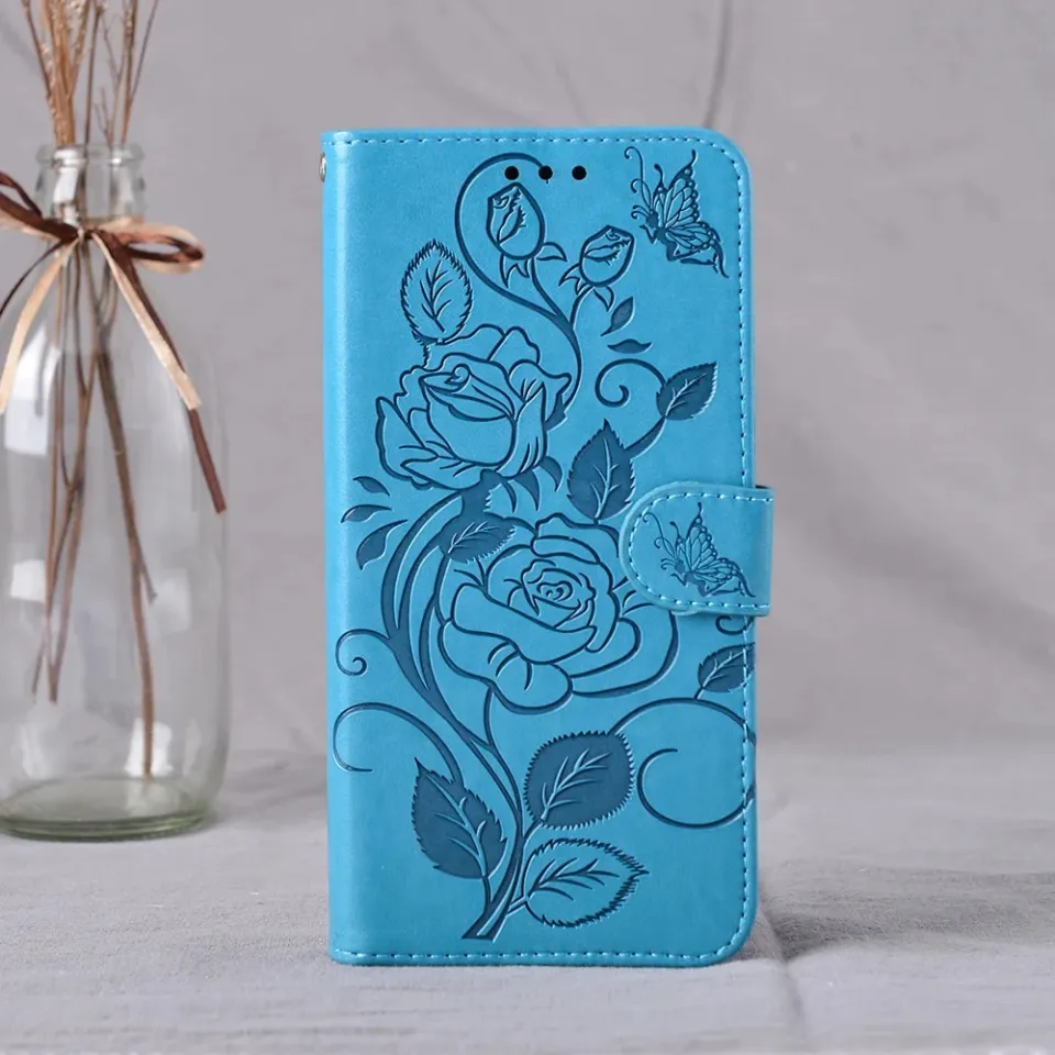 3D Flower Flip Leather Wallet Phone Case For Vivo iQOO 11 Z7 Z7x