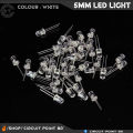 5mm White LED Light(Bright) 50 Pcs Pack.. 